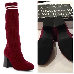 WILD DIVA “Turn up boot sock” NWOT